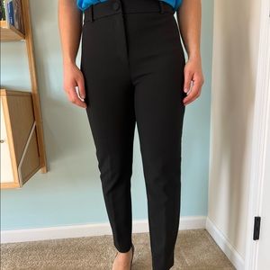 J. Crew Black Straight-leg Trousers